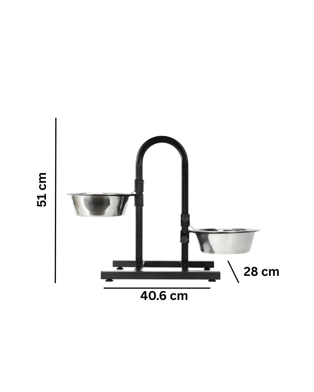 Premium Heavy Elevated Pet Feeding Bowl Station for small, medium and large breeds
