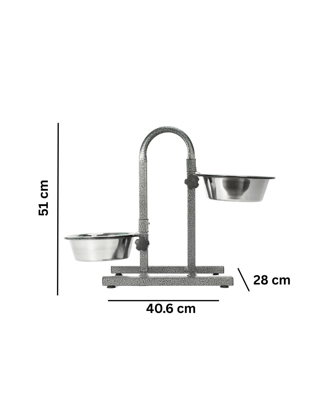 Premium Heavy Elevated Pet Feeding Bowl Station for small, medium and large breeds