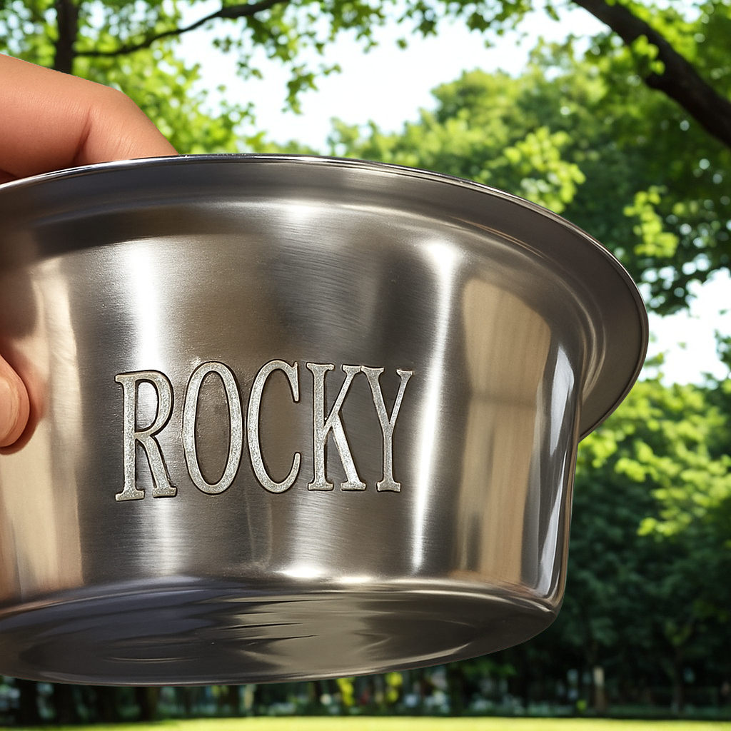 Elevated Pet Bowls for healthy pets with Custom Engraving