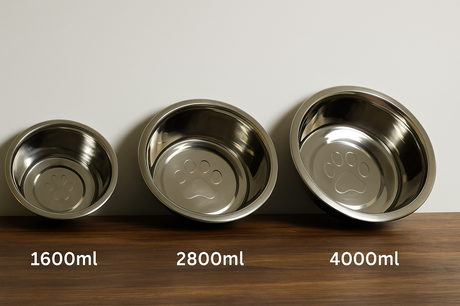Rust-proof adjustable feeding stand for small to giant dog breeds