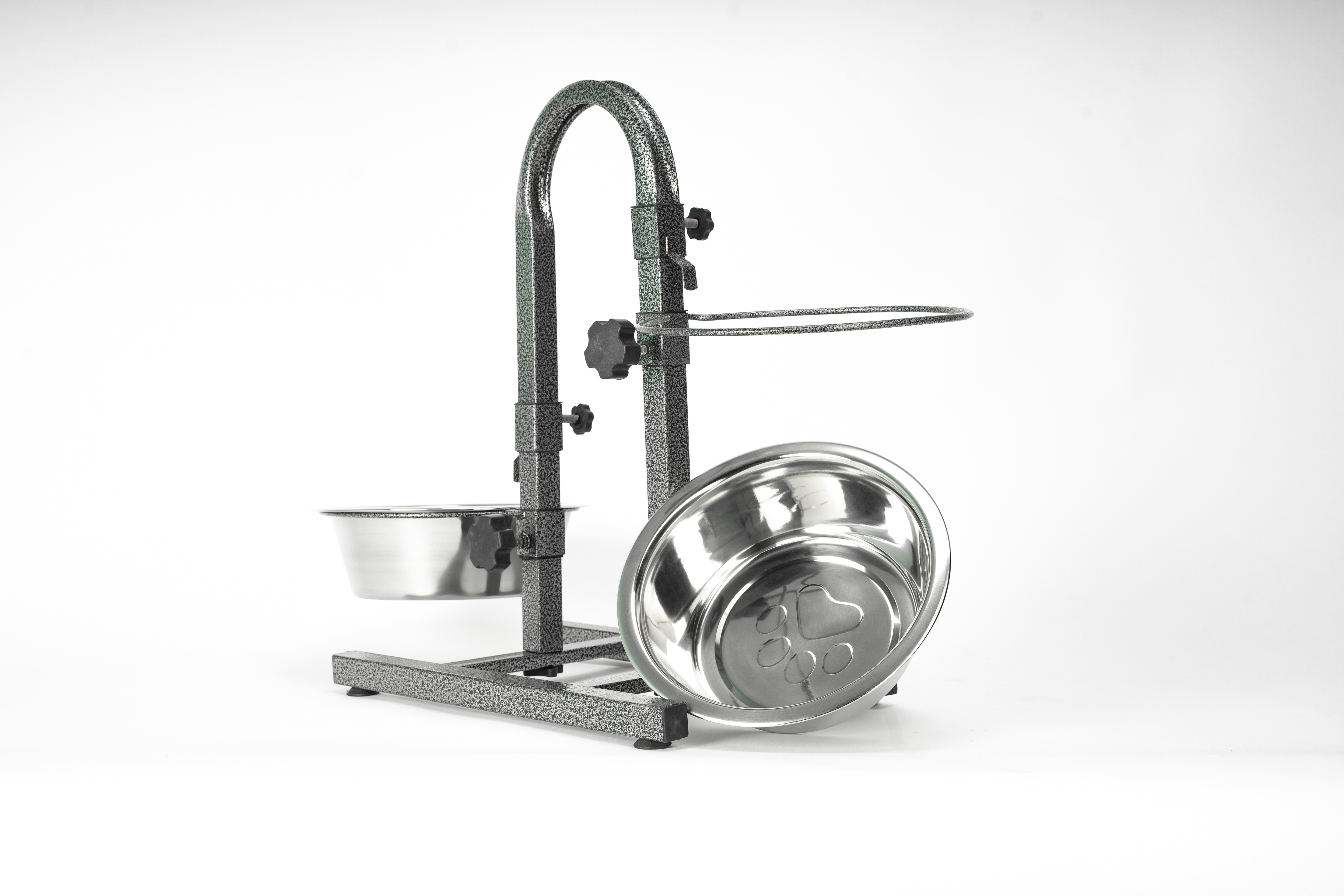 Heavy Duty Elevated Pet Feeding Diner with Stainless Steel Bowls