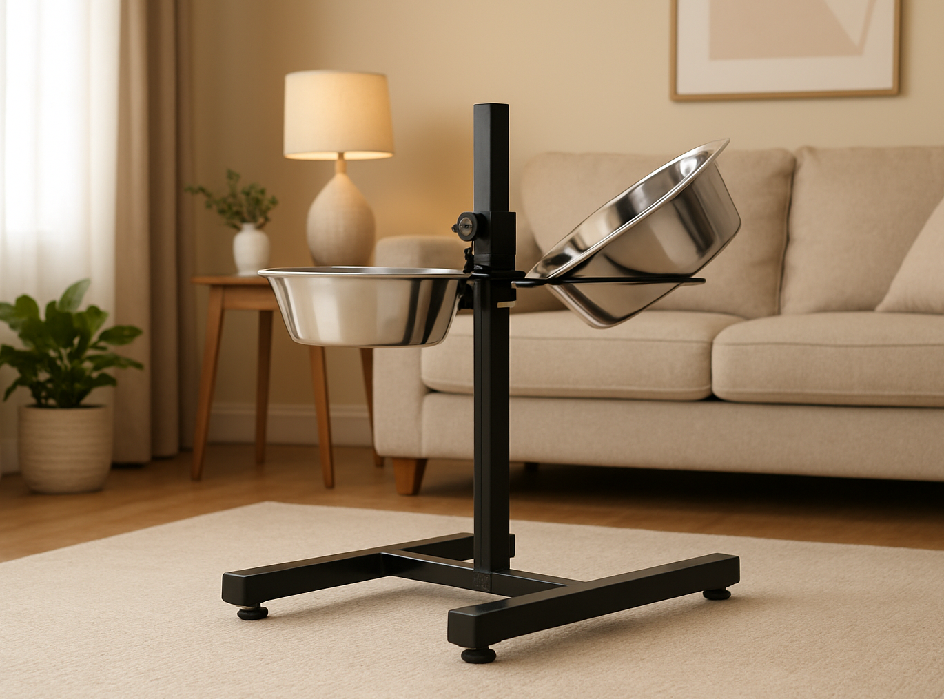 H-shaped dog bowl stand for good posture, no spilling, for comfort and durability, small breed dog feeding| Pet shop dog bowls India