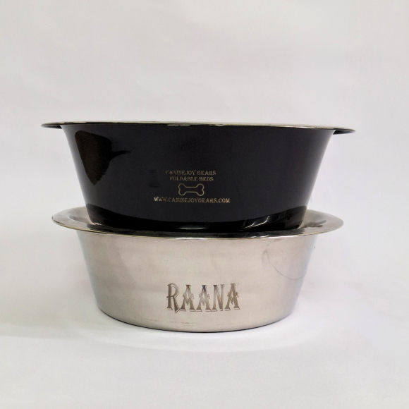 Custom Engraved Stainless Steel Dog Bowl