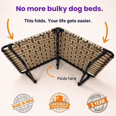 FlexWeave Cooling Foldable Dog Bed