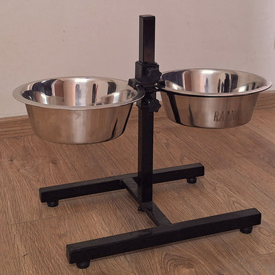 Heavy H Food Stand + 2 Bowl Set