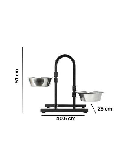 Premium Heavy Elevated Pet Feeding Bowl Station for small, medium and large breeds
