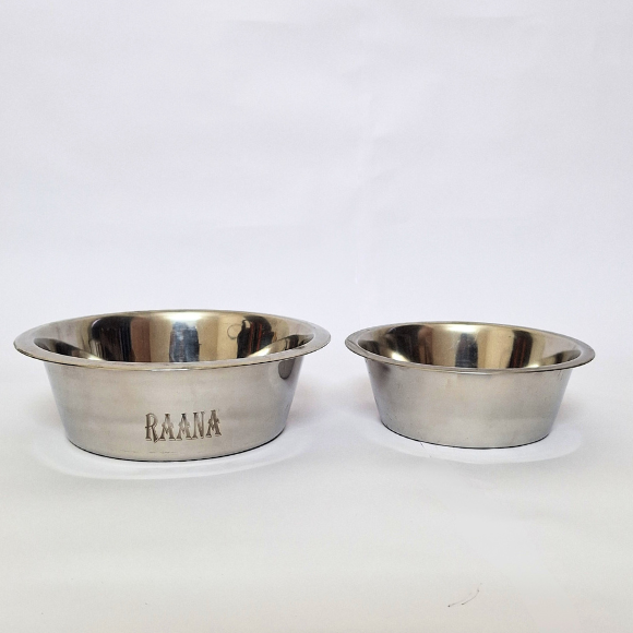 Custom Engraved Stainless Steel Dog Bowl
