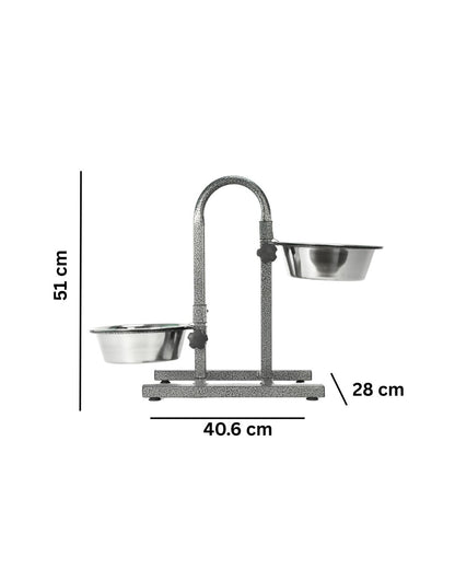 Premium Heavy Elevated Pet Feeding Bowl Station for small, medium and large breeds
