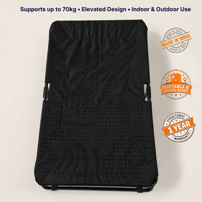 Chew-Resistant Foldable Elevated Dog Bed