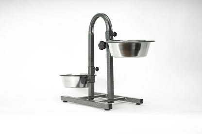Heavy Duty Elevated Pet Feeding Station with Stainless Steel Bowls 