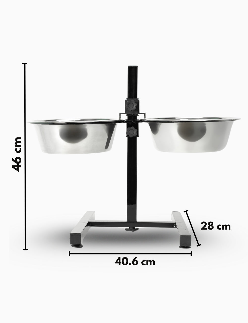 Durable H-shaped dog feeder with dual bowls for mess-free, hygienic mealtimes | Healthy pet essentials
