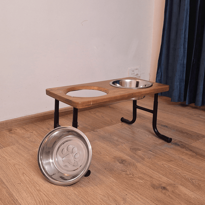 RegalWood Series - MangoWood Iron TableTop Diner (2800ml bowls)