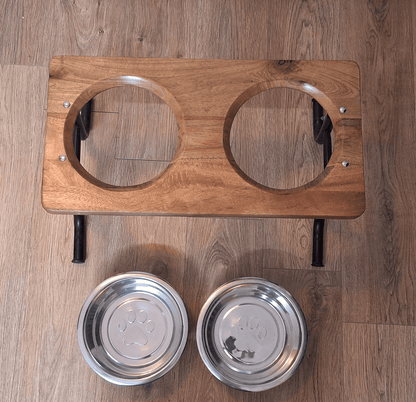 RegalWood Series - MangoWood Iron TableTop Diner (2800ml bowls)